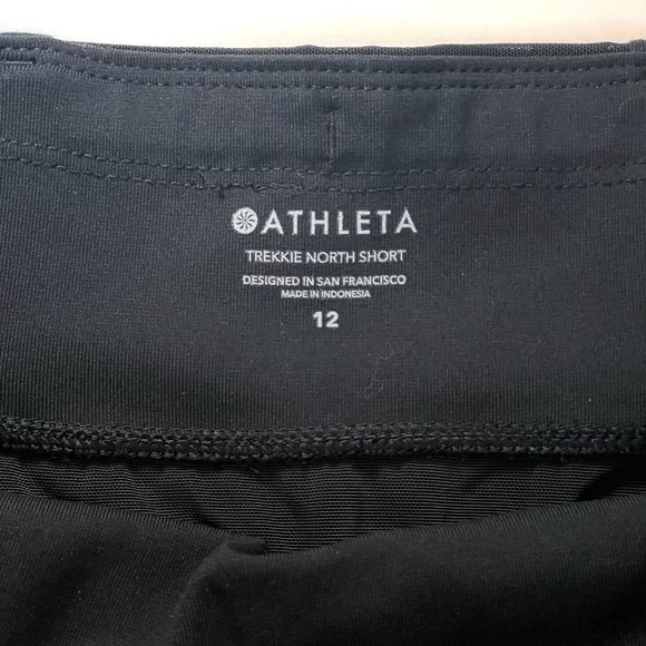 Athleta Trekkie North Mid Rise Short, 12, Black - Picture 3 of 4